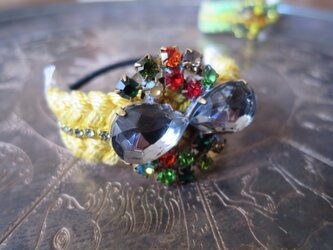 ビジューヘアゴム vintage bijou hair tie <HTB2-1219>の画像