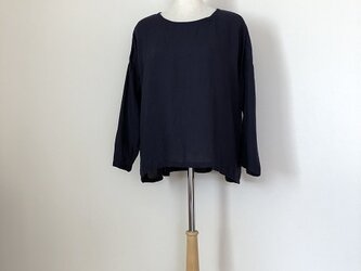 リネンの切り替えブラウスM~Lの画像