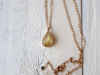 K10[ルチルの実]ロングネックレス  ルチルクォーツの画像