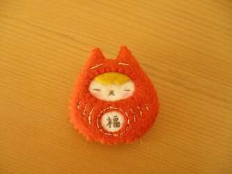 福猫ブローチ2020（前髪やまぶき）の画像