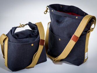 SUI ROLL SHOULDER BAG（washネイビー）[受注生産]の画像