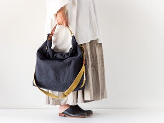 SUI ROLL SHOULDER LARGE（washネイビー）[受注生産]の画像