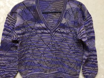 子供用(120cm)コットンプルオーバー(手編み)の画像