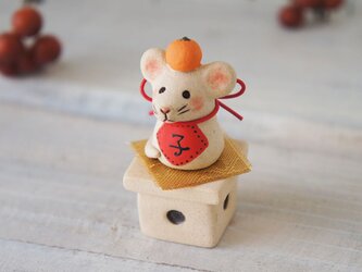 【陶器の小さなちいさな干支飾り】*子eの画像