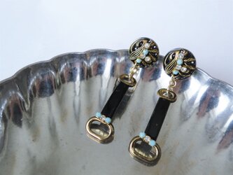 ホースビットピアス vintage earrings horse bit <PE8-L19>の画像