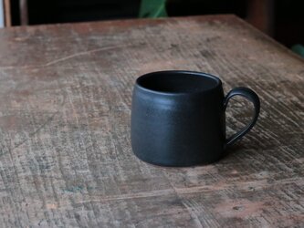 寸胴な小さめマグカップ 黒の画像