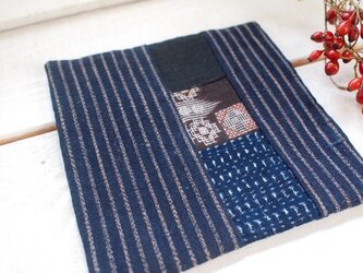 縞古布・襤褸から　コースターの画像