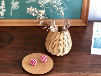 ◉こぎん刺しピアス◉の画像