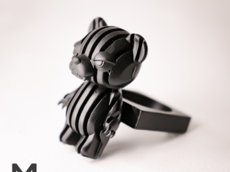 熊ストライプ/ stripe BEAR ringの画像