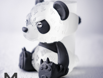 薔薇パンダリングとリングスタンド / Rose PANDA ring ＆ ringstandの画像