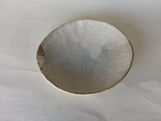 銀彩楕円皿の画像
