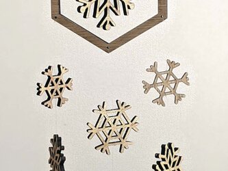 モビール　『雪の結晶』の画像