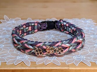 クローバーチャームのバックルタイプ　中型犬用　(内周３８cm)の画像