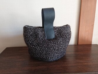 【木立実様専用】ウールリバーシブルのワンハンドルバッグの画像