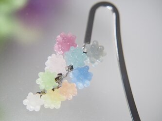 こんぺいとうじゃらじゃらブックマーカー　シャーベットカラーの画像
