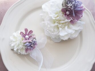 親子セレモニー  コサージュ　lavenderの画像