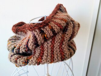 sale!!! 手編みのネックウォーマー。アルパカとメリノウールの画像