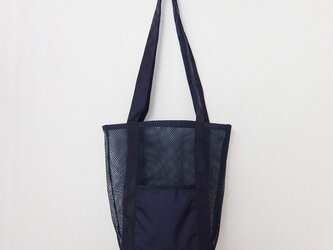 エコバッグ　サブバッグ　メッシュバッグ（ネイビー）の画像