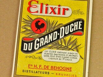 1枚/ Vintage ラベル Vol. 5（Elixir Du Grand Duche）DA-LA005の画像