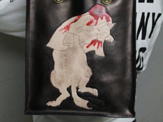 ボックスバッグ　浮世絵『化け猫』の画像