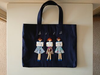 お手提げ レッスンバッグの画像
