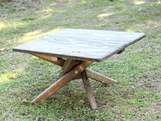 折りたたみミニテーブル　クロス　キャンプ　アウトドア　camp outdoorの画像