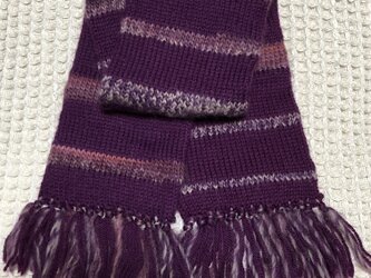☘️展示のみ☘️❄️丸編みマフラー英国羊毛・5種の画像
