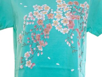 手染め京友禅Tシャツ　桜の画像
