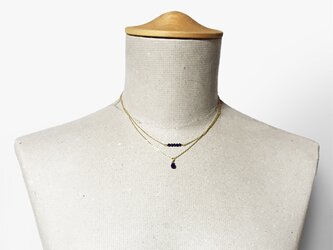 ２種類のラピスラズリのネックレス（セット）の画像