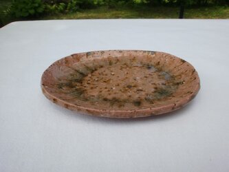 白汀釉楕円皿の画像