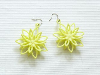 クールペタルLime green・ピアス（イヤリング）の画像