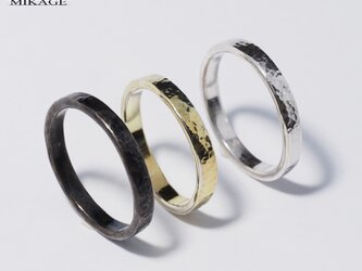 The Simplest Ring：銀９２５シンプルな槌目リングの画像