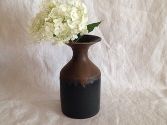 花器(黒×ブロンズ)の画像