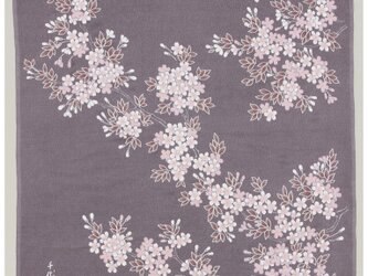 風呂敷　ふろしき　弁当箱包み　宇野千代　さくら　桜柄　枝桜　ネズ　レーヨン100％　68cm幅　春贈答品の画像
