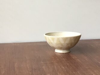 小茶碗　並びうさぎ 黄の画像