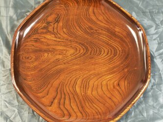 第48回日本伝統工芸展出品作品欅拭漆盆(けやきふきうるしのぼん)　　IM254の画像