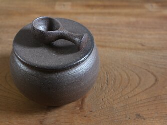 大きめ　塩壺（スプーン付）の画像