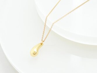 Teardrop gold Necklaceの画像