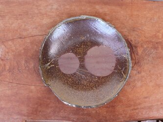 備前焼 皿・ぼた餅(約20cm)　 sr4-065の画像