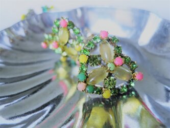ヴィンテージビジューイヤリング ハート vintage earrings bijou <ER3-0420>の画像