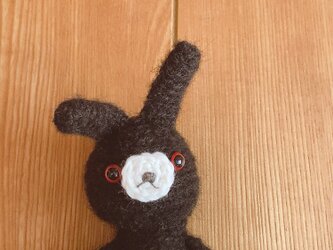 黒うさちゃん 赤目の画像