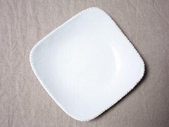 gizagizaしかく皿（大/白）の画像