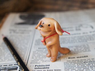【陶器の笑う犬】＊茶（大）の画像