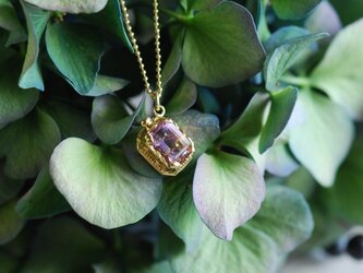 アメトリン 香水瓶モチーフネックレス / K10YG【受注制作】の画像