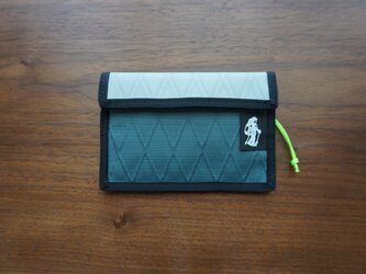 flap pouch  x-pac light grey×frost tealの画像
