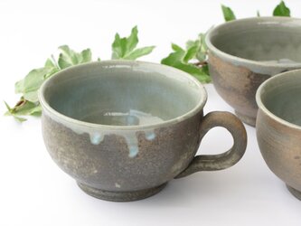 炭化のスープカップの画像