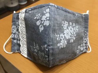 『送料無料』ワイヤー入り☆綿×ダブルガーゼ 立体マスクの画像