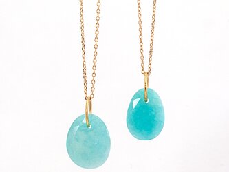 Amazonite charm necklaceの画像