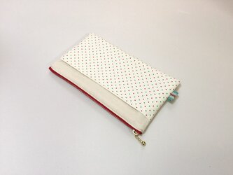 ペタンコポーチ　マスク　通帳　ペンケース　いろいろ使いポーチの画像