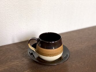 matte brown コーヒーカップ & ソーサーの画像